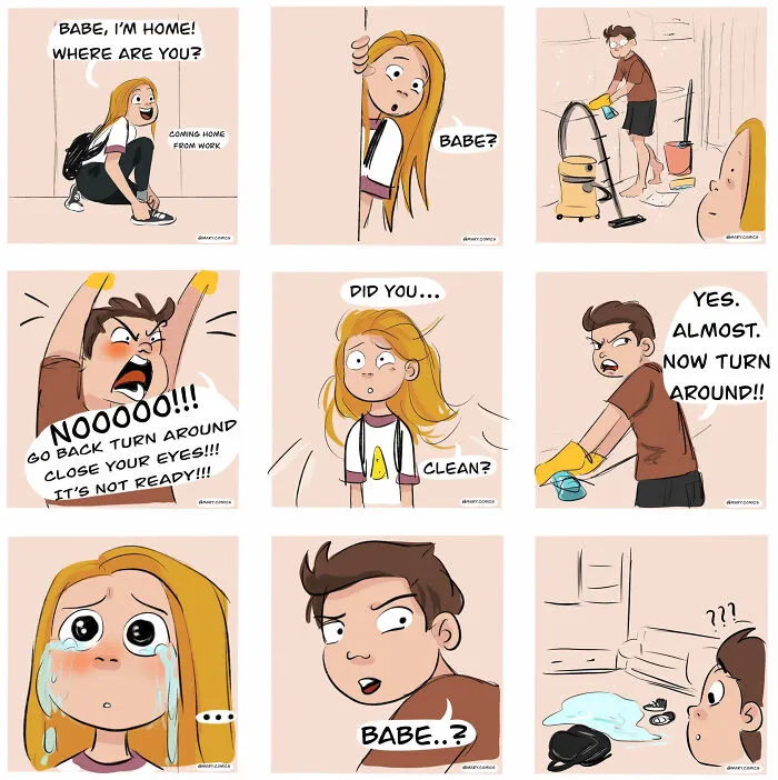 I Created 13 Comics Based On Funny And Relatable Moments In My Relationship