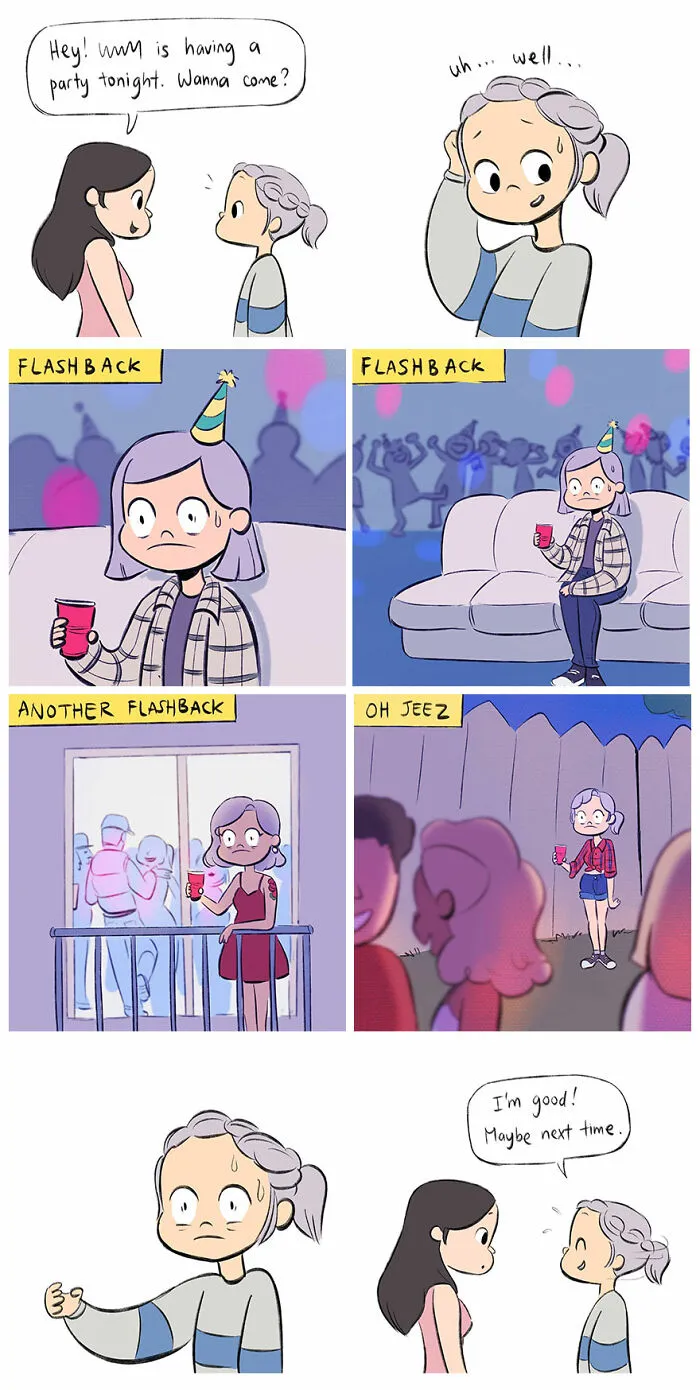 30 Wholesome Comics By This Artist That Many Girls Can Relate To