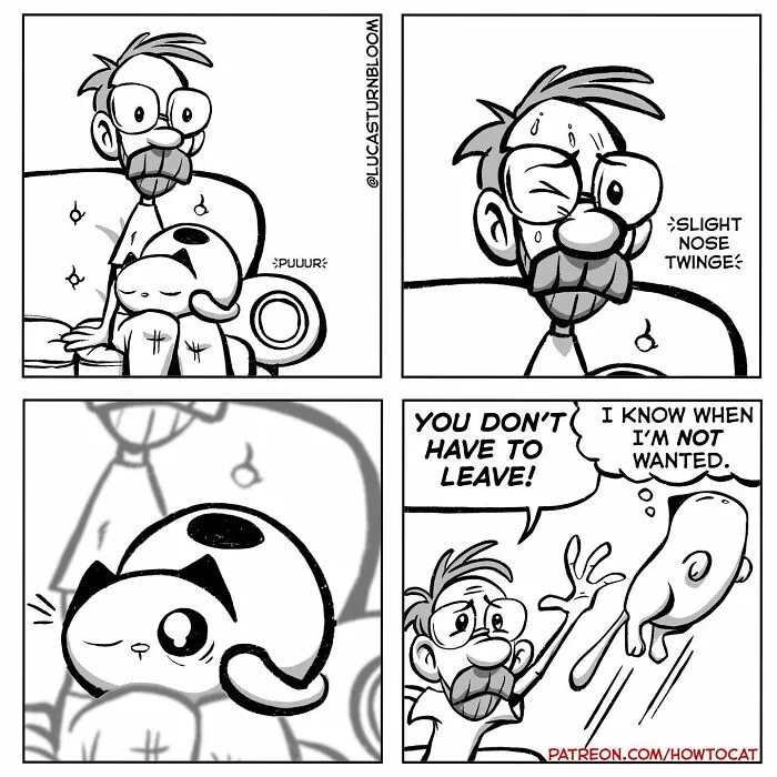 40 Relatable Comics If You've Ever Had A Cat, Created By This Artist (New Pics)