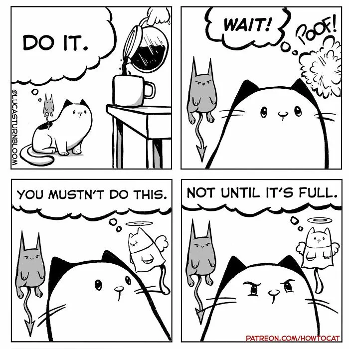 40 Relatable Comics If You've Ever Had A Cat, Created By This Artist (New Pics)