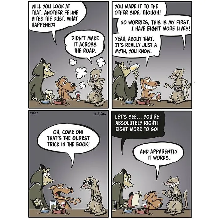 Befriending Death: Hilarious Takes On The Afterlife Through 30 Comics By This Artist (New Pics)