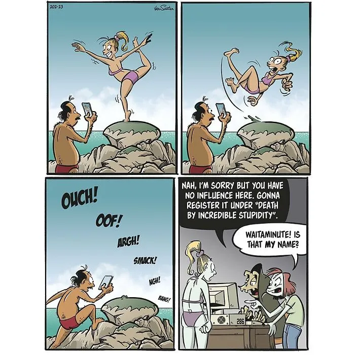 Befriending Death: Hilarious Takes On The Afterlife Through 30 Comics By This Artist (New Pics)