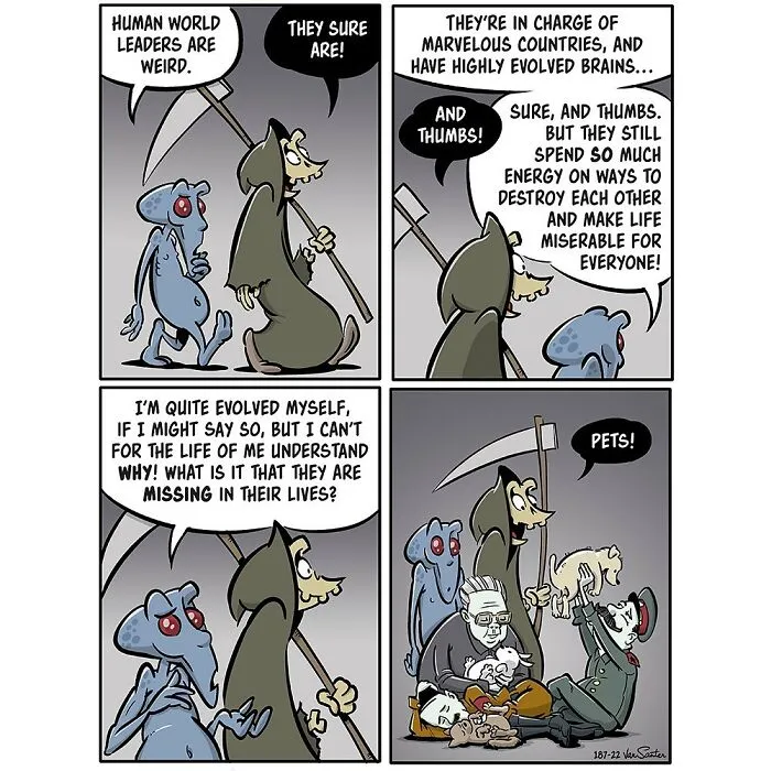 Befriending Death: Hilarious Takes On The Afterlife Through 30 Comics By This Artist (New Pics)