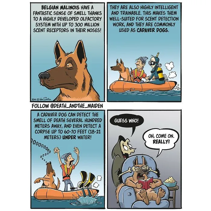 Befriending Death: Hilarious Takes On The Afterlife Through 30 Comics By This Artist (New Pics)