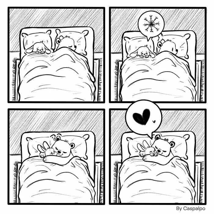 Artist Creates Wholesome Comics Featuring A Bunny And Bear Couple (29 New Pics)