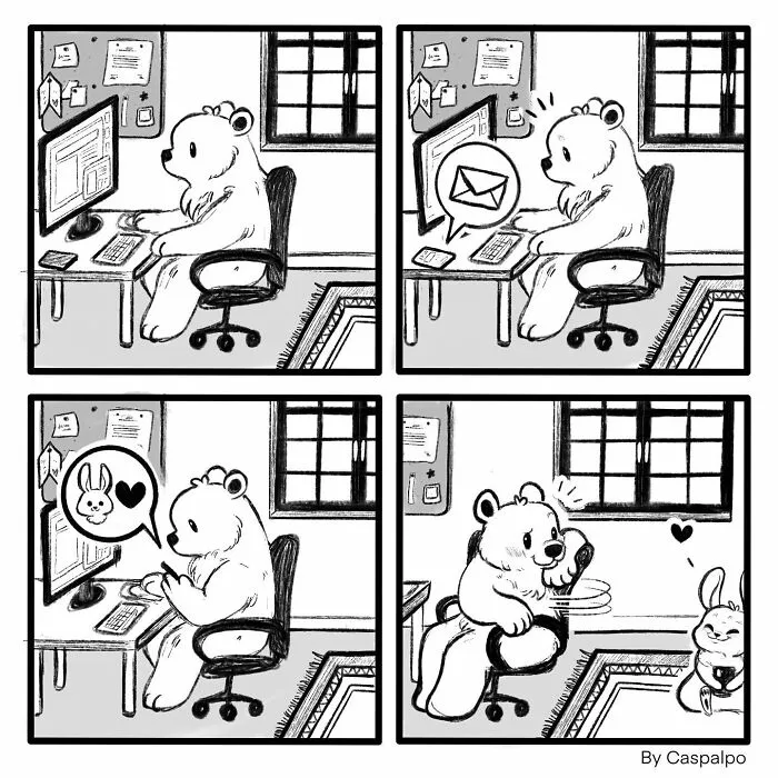 Artist Creates Wholesome Comics Featuring A Bunny And Bear Couple (29 New Pics)