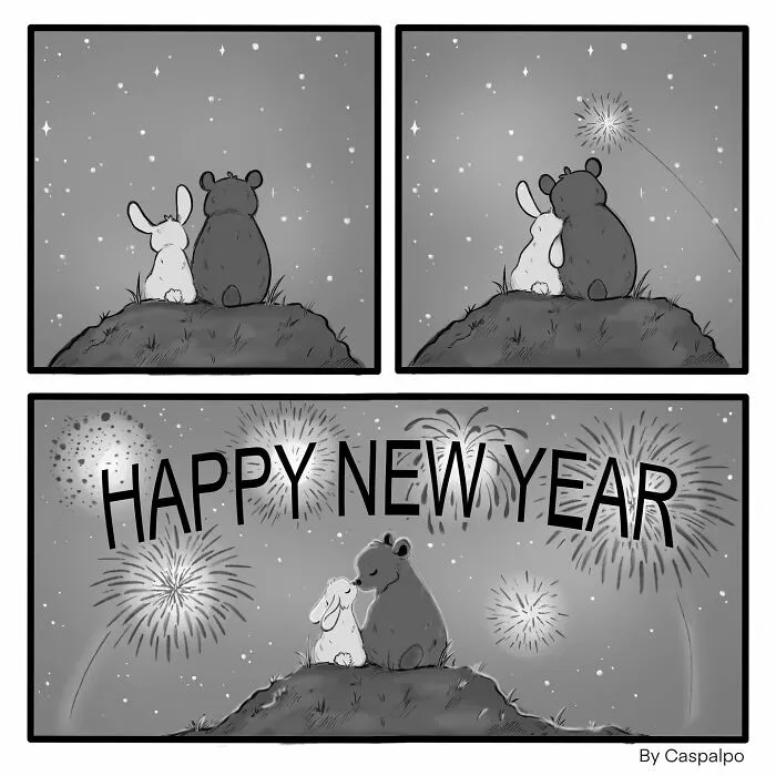 Artist Creates Wholesome Comics Featuring A Bunny And Bear Couple (29 New Pics)