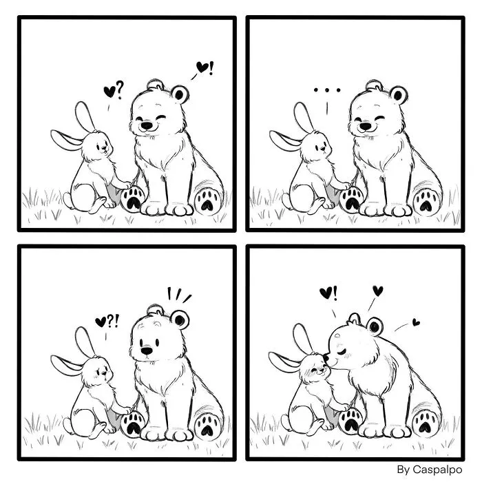 Artist Creates Wholesome Comics Featuring A Bunny And Bear Couple (29 New Pics)