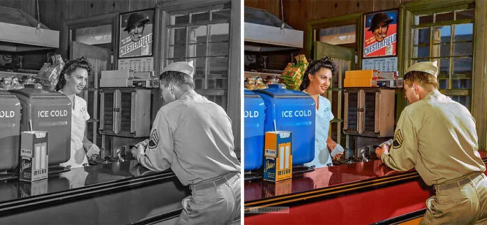 Sergeant George Camplair On One Of His Many Visits To The Post Exchange, Fort Belvoir, Virginia, September 1942