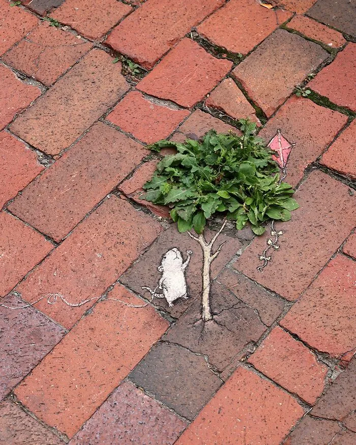 50 Doodled Creatures That Popped Up In Unexpected Places, By David Zinn (New Pics)
