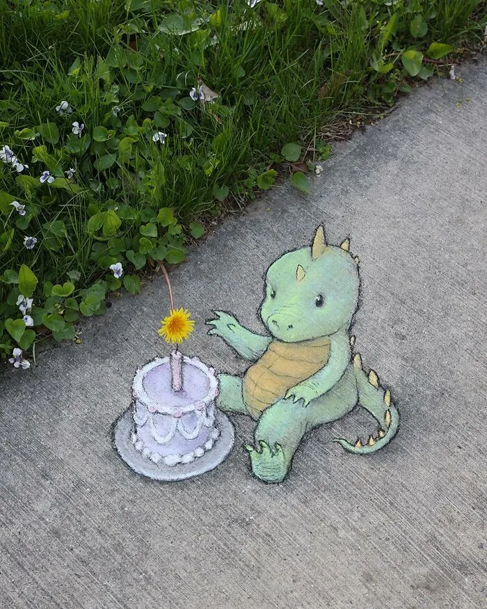50 Doodled Creatures That Popped Up In Unexpected Places, By David Zinn (New Pics)