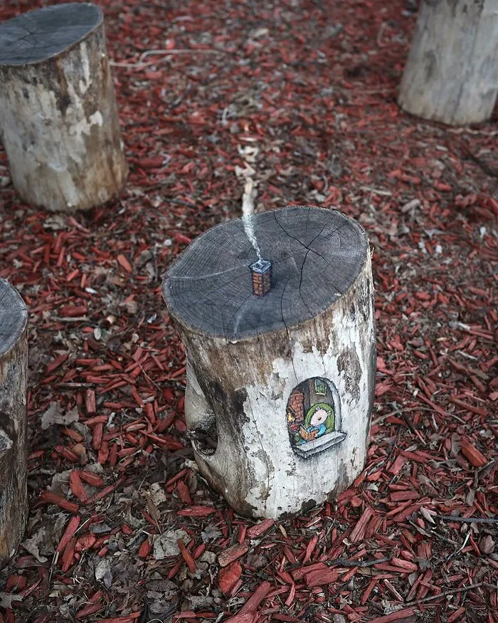 50 Doodled Creatures That Popped Up In Unexpected Places, By David Zinn (New Pics)