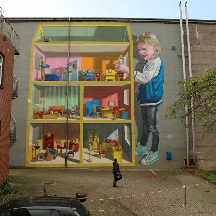 35 Captivating 3D Murals By This Dutch Artist Infused With Hidden Messages