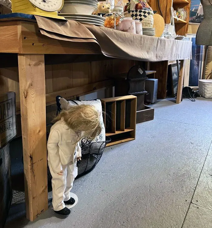This Doll At A Flea Market Looks Depressed