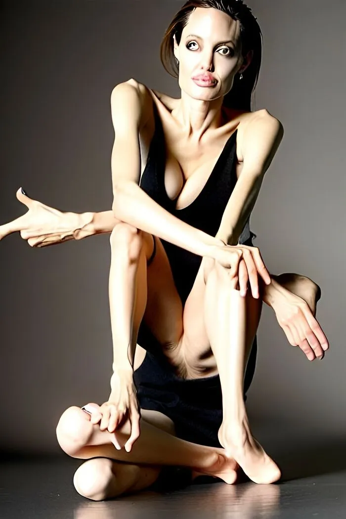 Angelina Jolie, No Filter.  It's Amazing How Many People Don't Realize That Most Celebrities Are Multi-Limbed Extraterrestrials Wearing Filters To Blend In
