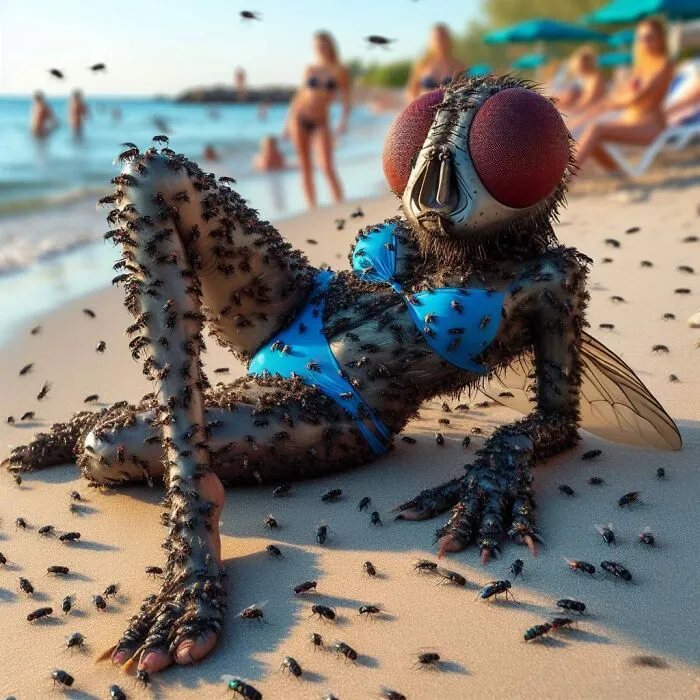 Mujer mosca