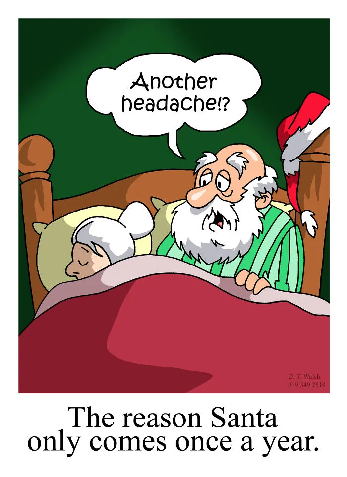 20 Festive Cartoons That I Made For The Christmas Season