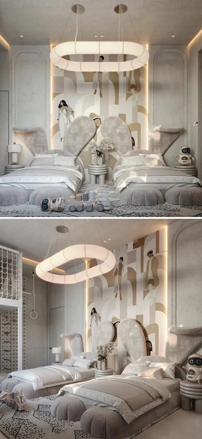 Contemporary Modern Girls' Bedroom