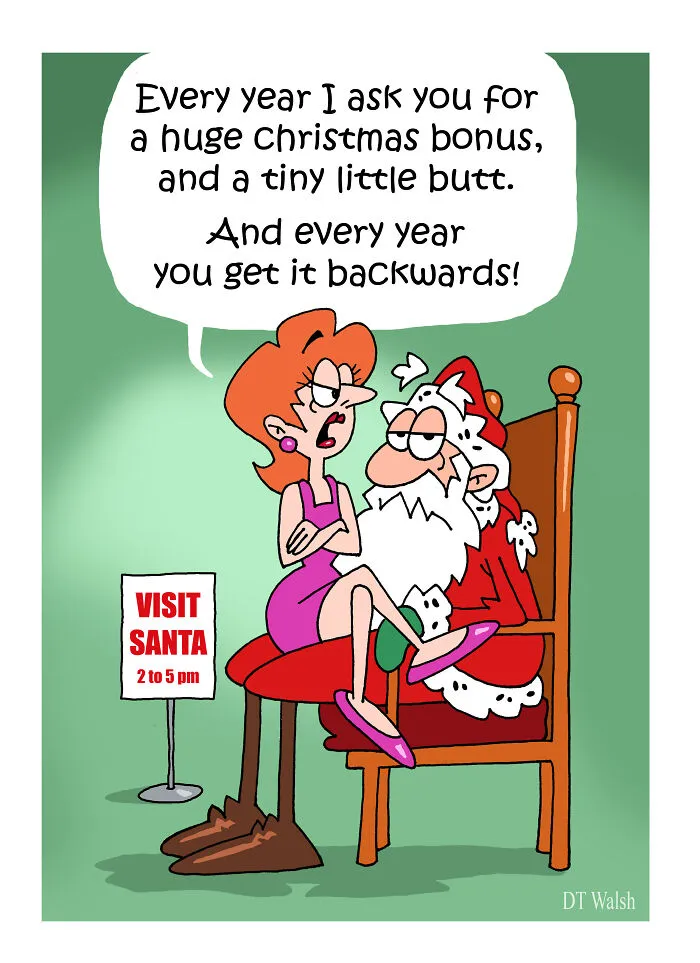 20 Festive Cartoons That I Made For The Christmas Season
