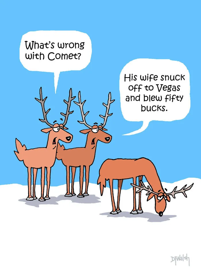20 Festive Cartoons That I Made For The Christmas Season