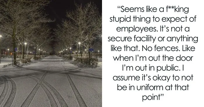 Boss Immaturely Threatens To Write Worker Up For Wearing A Sweater After Clocking Out