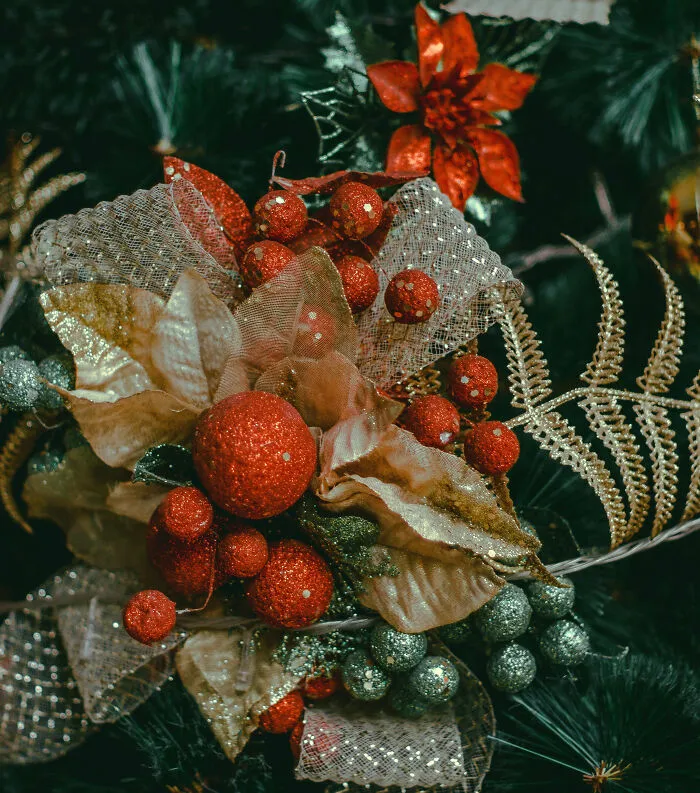 DIY: Customize Ornaments With Red Bows or Flowers