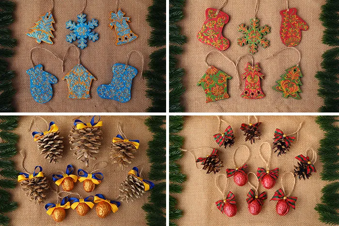 Handmade Christmas Decorations Made By My Wife
