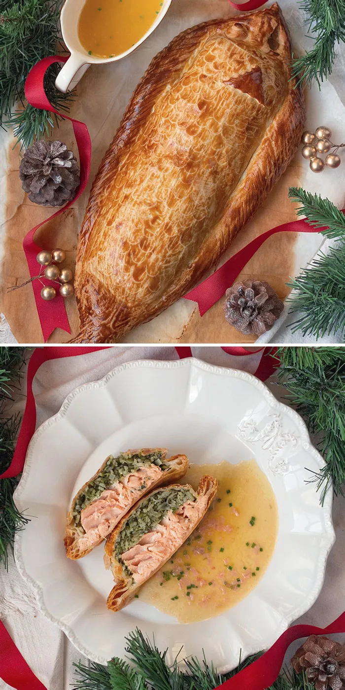 Festive Salmon In Puff Pastry