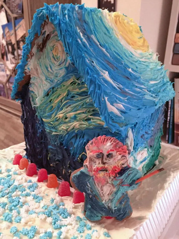 I Made A Van Gogh Gingerbread House