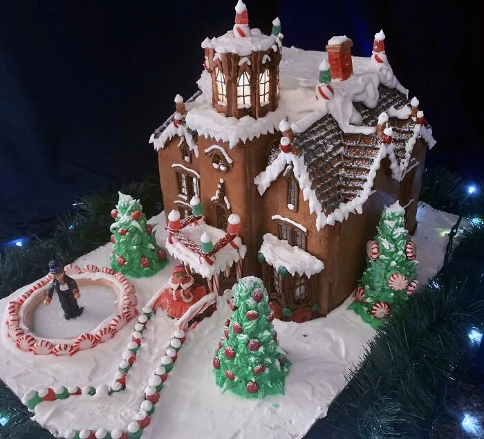 I Made A Gingerbread House From Scratch. All Edible
