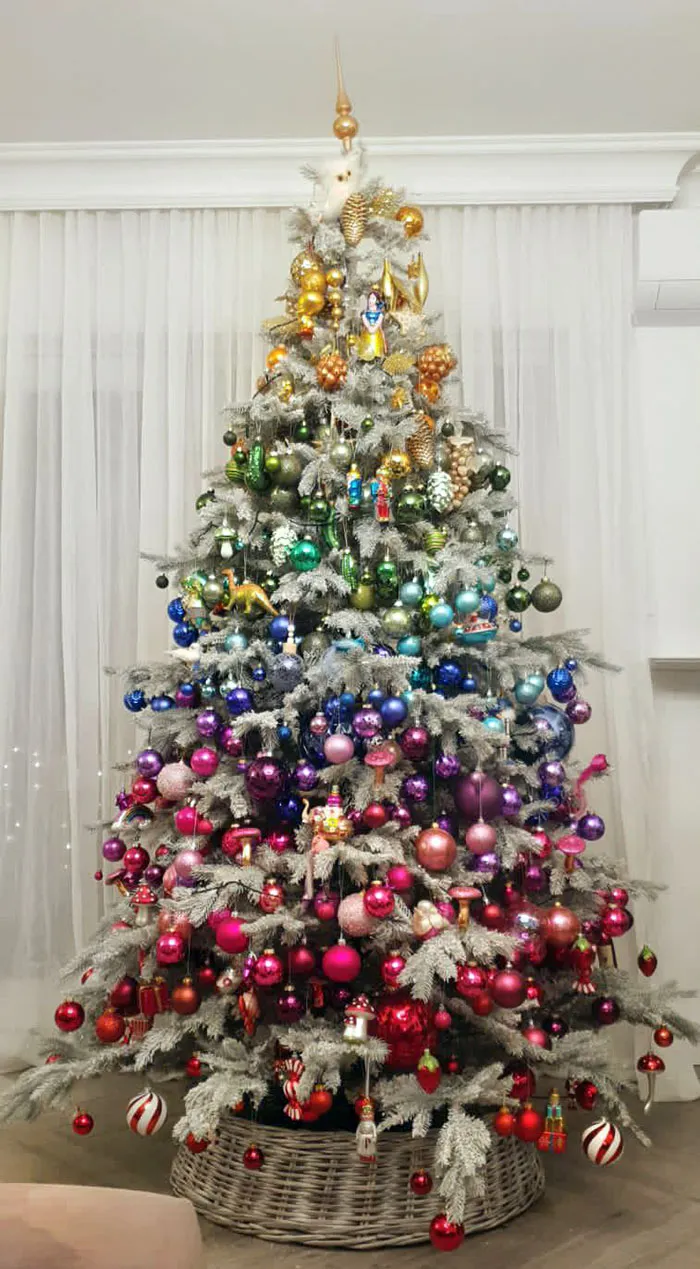 We Spend 7 Hours Decorating Our Rainbow Christmas Tree