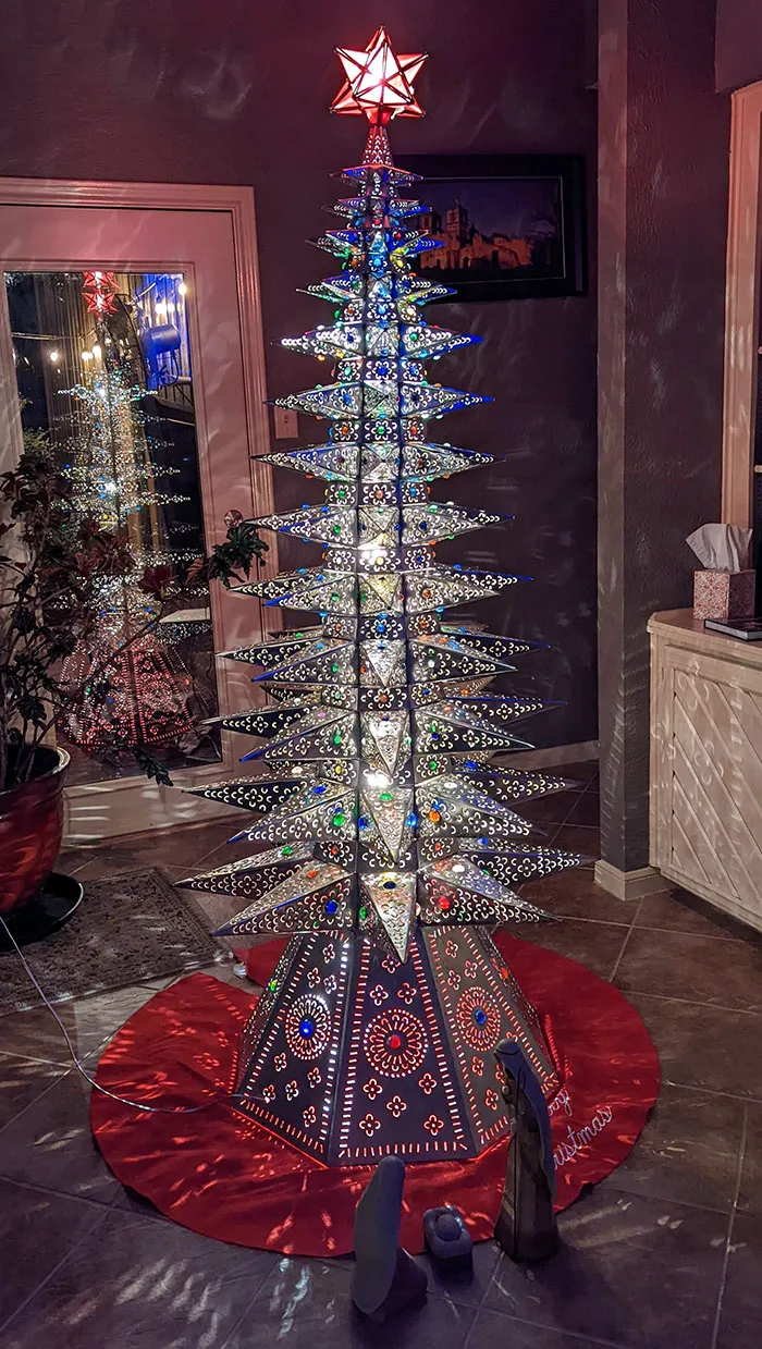 My Dad's Christmas Tree. He Got It From A Mexican Import Shop