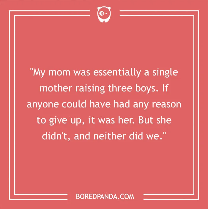 Inspirational Chuck Norris quote on resilience and family, set against a red background.