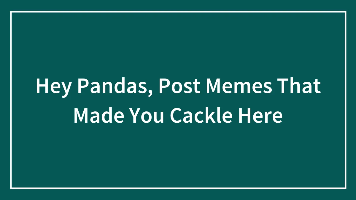 Hey Pandas, Tell Me The Worst Jokes You've Heard
