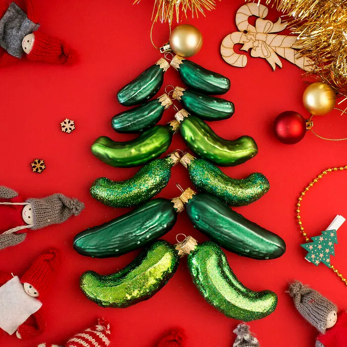 I Made A Handmade Glass Pickle As A Christmas Tree Ornament