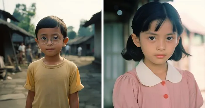 Artist Uses AI To Make Realistic Doraemon Characters If They Lived In Rural Indonesia (11 Pics)