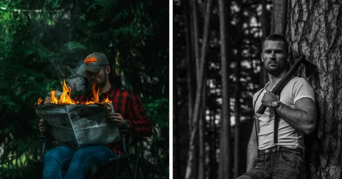 Lumberjack Photoshoot (4 Pics)