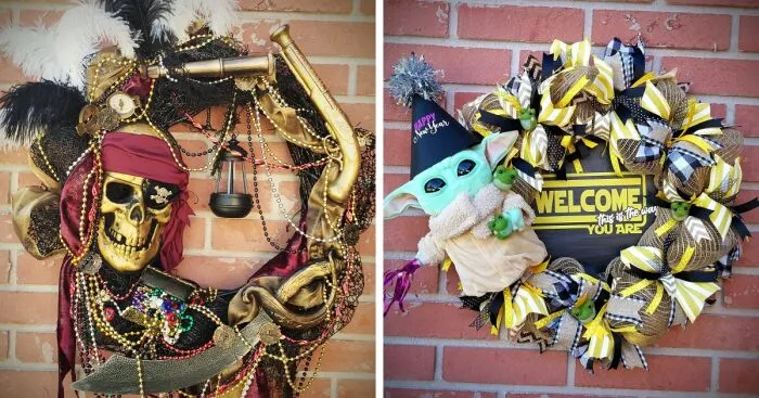 Wreaths And Other Holiday Decorations That I Made (44 Pics)