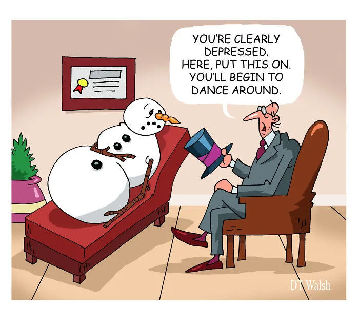 20 Festive Cartoons That I Made For The Christmas Season