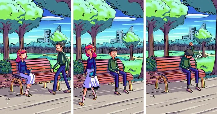 Funny Scenarios With Unexpected Endings, Portrayed In 19 Comics By This Artist (New Pics)