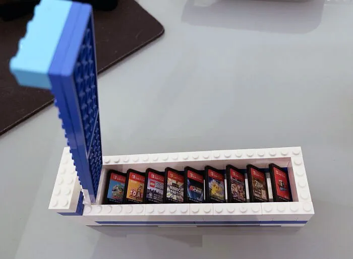 Mi hijo de 7 años ha construido esto para sus juegos de la Switch