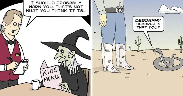 Absurd Situations And Silly Humor: 50 New Comics By Paul Woods
