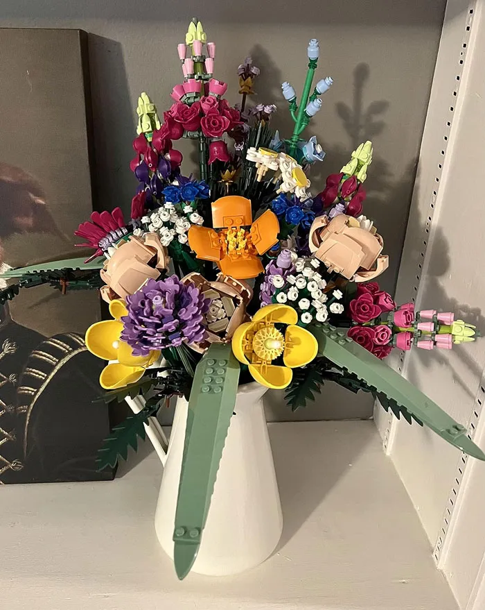 LEGO Icons Flower Bouquet Building Decoration Set: Because real flowers are so last year and expressing your affection through LEGO pieces is just way cooler.