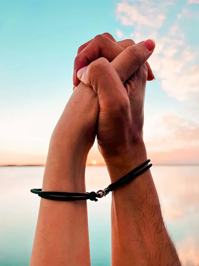 Couple Bracelets: For those who want to show off their endless bond this Xmas, featuring an import-quality material and the sweet touch of mutual attraction bells.