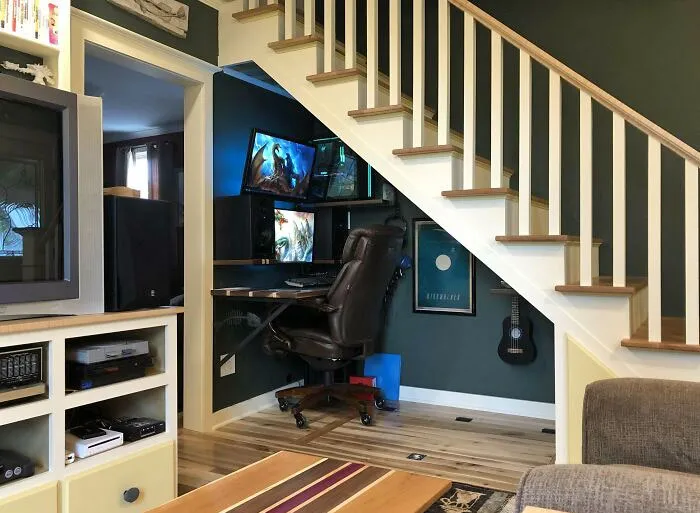 Under Stairs PC Setup