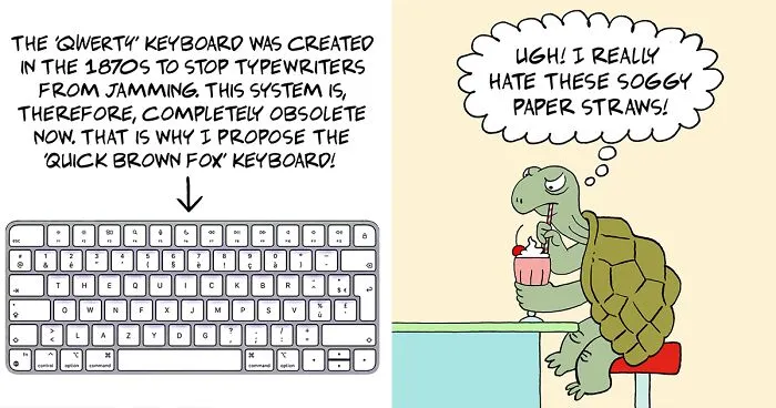 22 Absurd And Witty Comics Depicting Ridiculous Situations By Quatsch (New Pics)