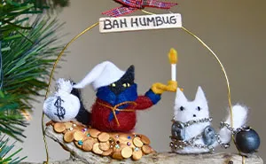 I Make Mini Cat Ornaments For Festive Trees, And Here Are 31 Of The Best