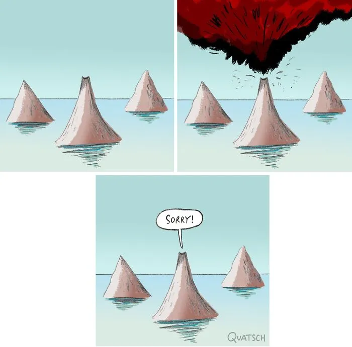 22 Absurd And Witty Comics Depicting Ridiculous Situations By Quatsch (New Pics)