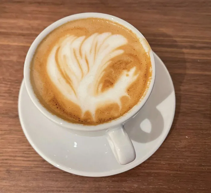 Failed The Latte Swan Art. I Accidentally Made It Into A Dog Wagging Its Tail Very Quickly