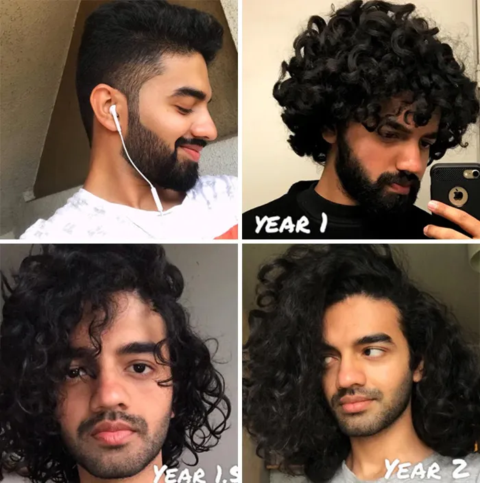 Hair Growth Over 2 Years . Started Growing Out During The Start Of The Pandemic And Now Team #fierceflow